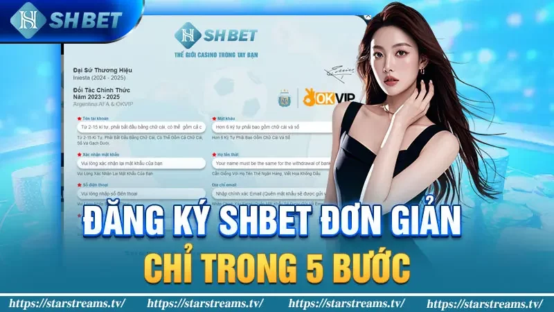 Đăng ký SHBET đơn giản chỉ trong 5 bước