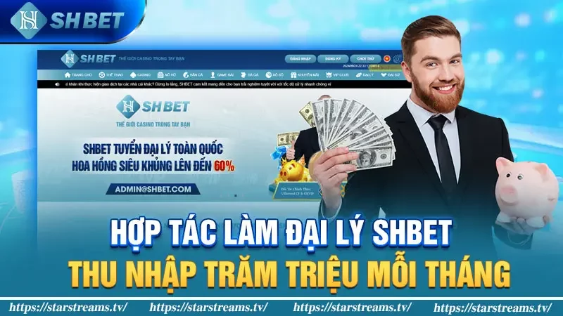 Hợp tác làm đại lý SHBET thu nhập trăm triệu mỗi tháng